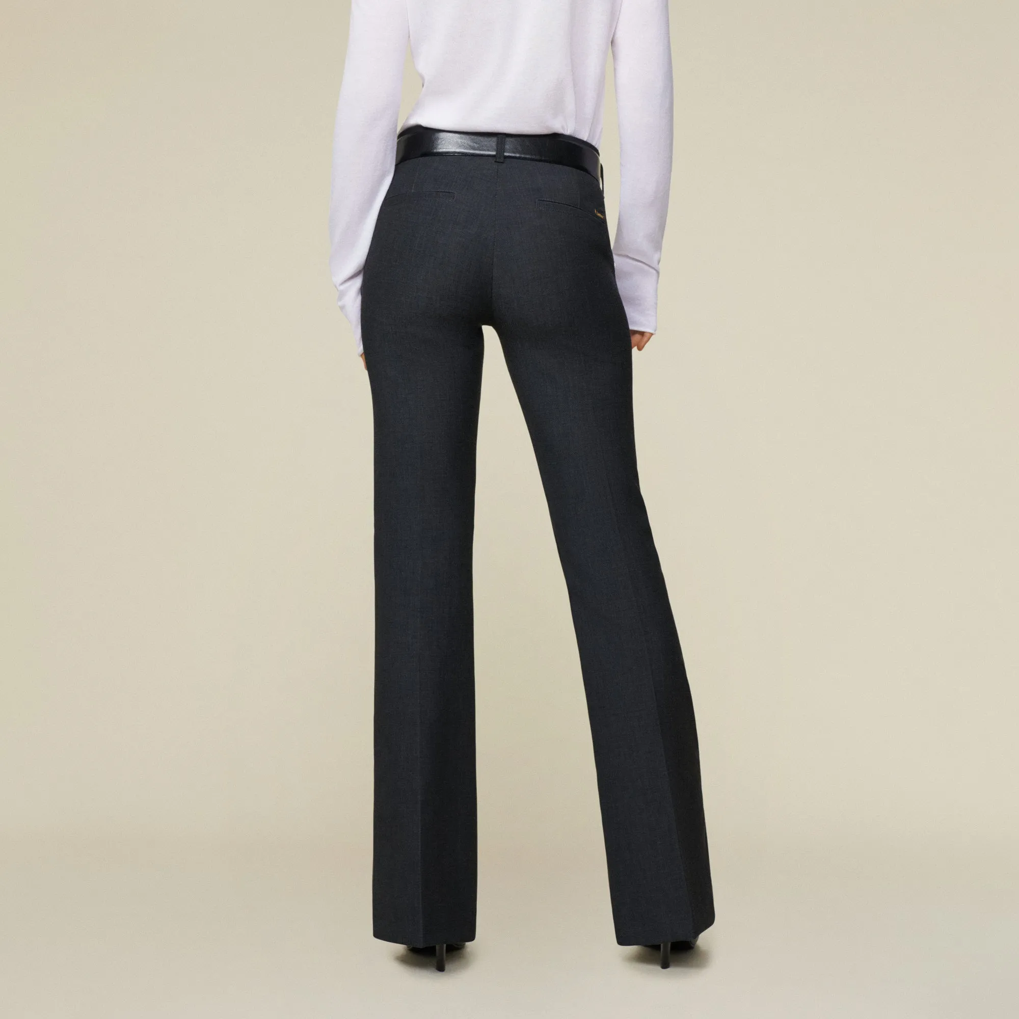 Silvia Suple Roble Wool - High Rise Flare