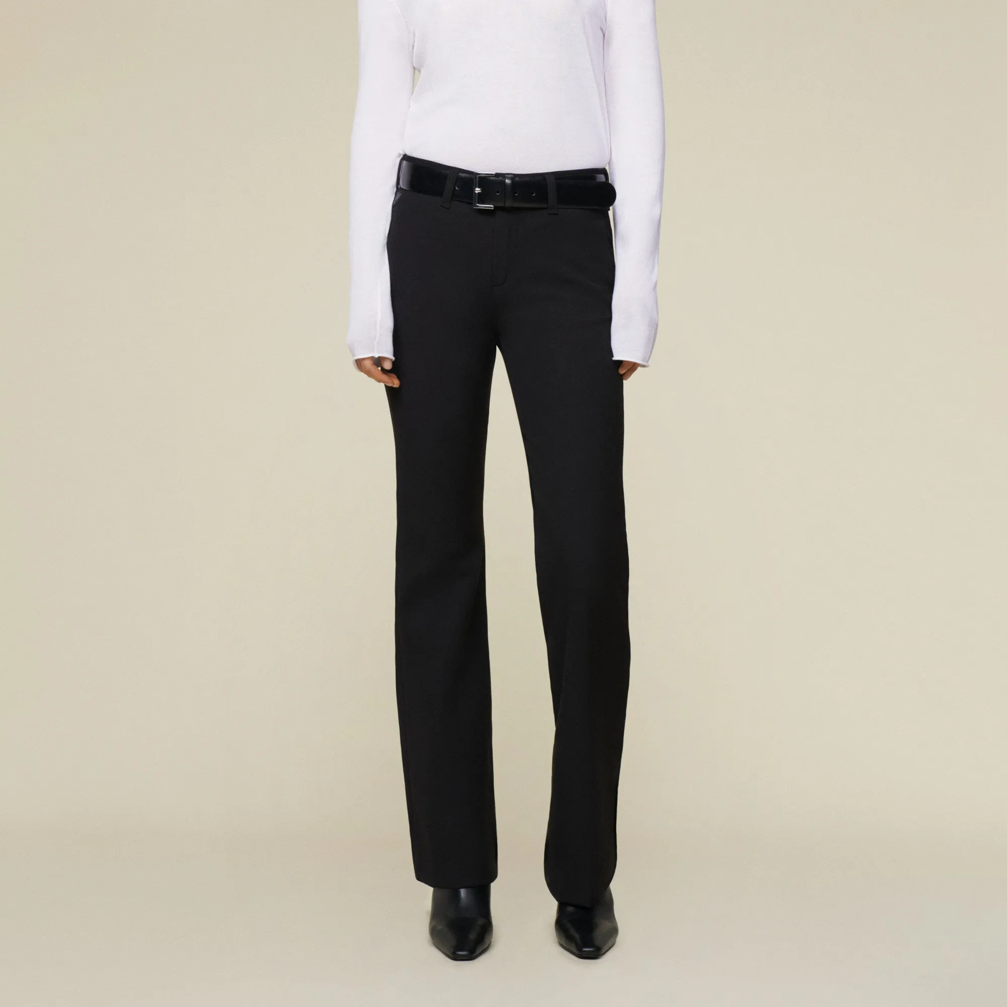 Silvia Suple Roble Wool - High Rise Flare