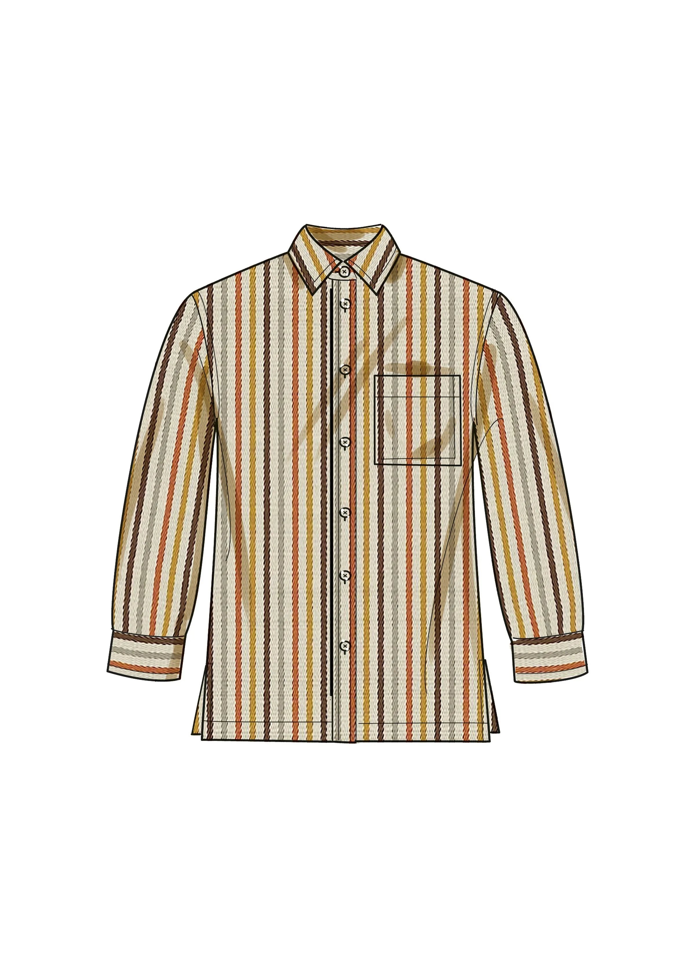 Simplicity Sewing Pattern 9859 Plus Size Unisex Shirts