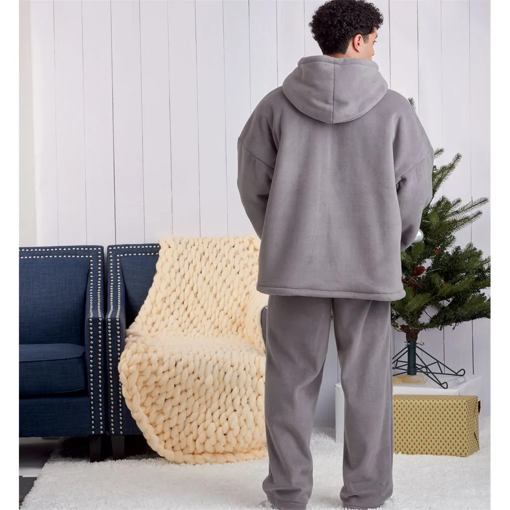 Simplicity Sewing Pattern S9456 Unisex Oversized Hoodies, Pants and Booties