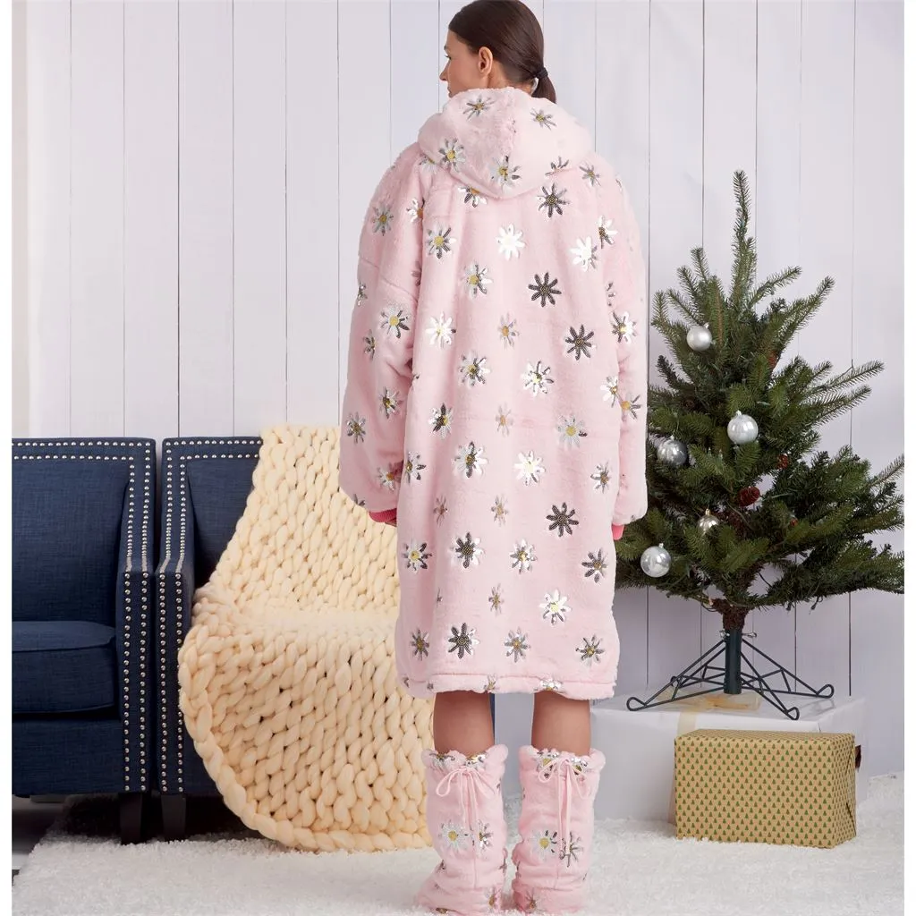 Simplicity Sewing Pattern S9456 Unisex Oversized Hoodies, Pants and Booties