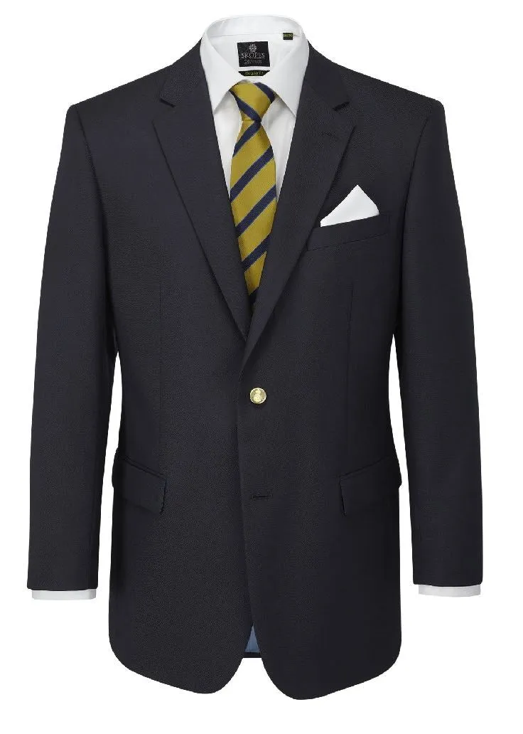 Skopes Classic fit Wool Blend Blazer Jacket Henley in Nave Size 36-60