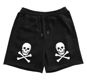 Skull And Crossbones Mens Sweat Shorts