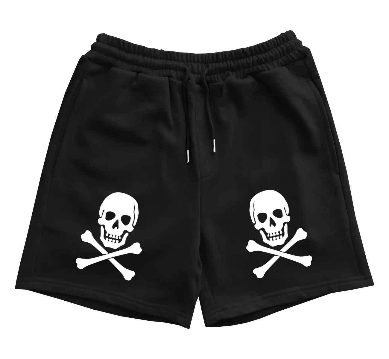 Skull And Crossbones Mens Sweat Shorts