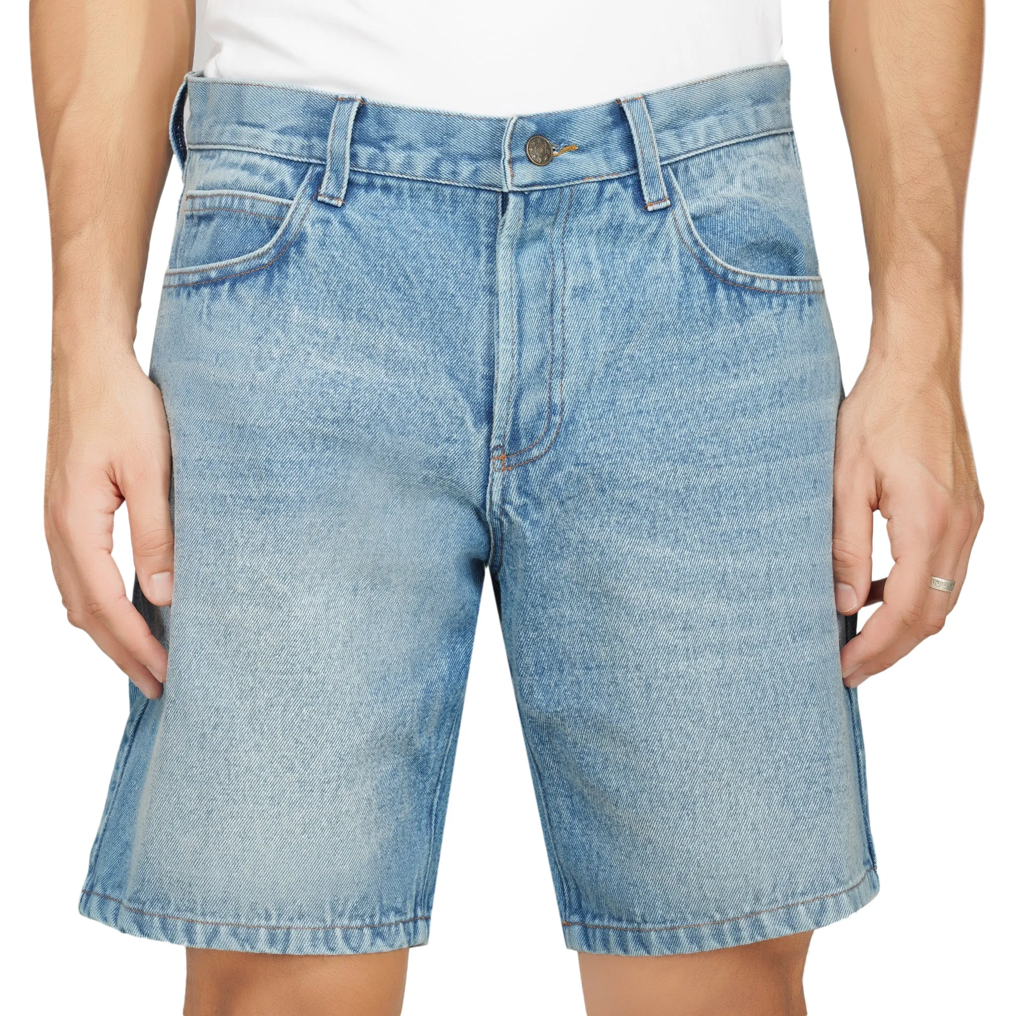 SLAY. Men's Enzyme Wash Denim Shorts