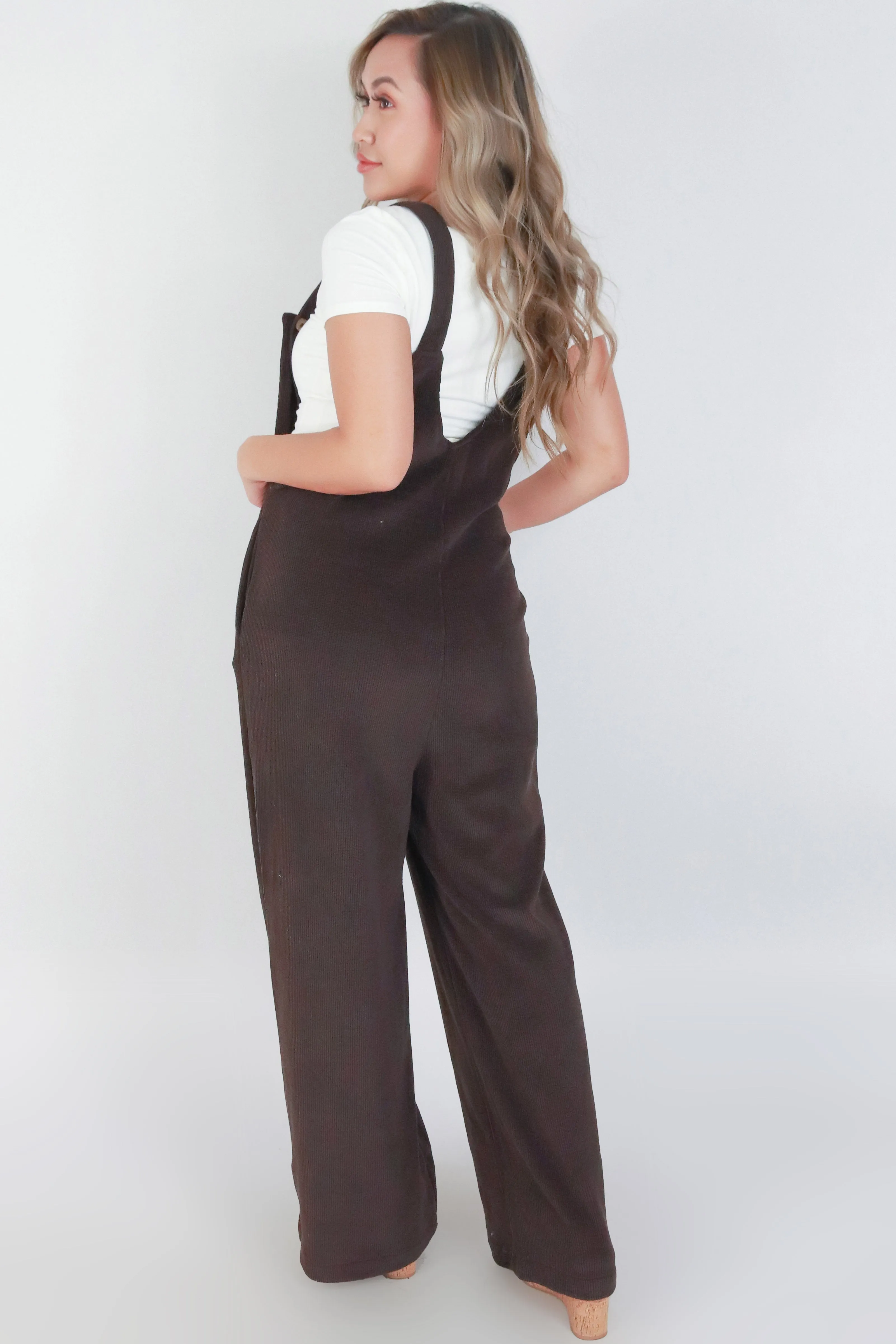 SLEEVELESS CORDUROY OVERALLS