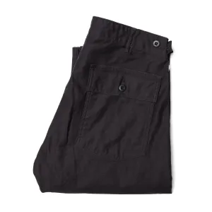 Slim Fit US Army Fatigue Pants - Black