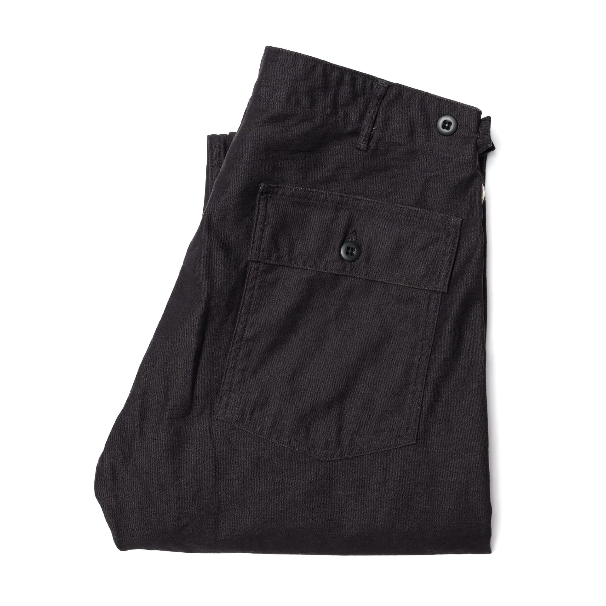 Slim Fit US Army Fatigue Pants - Black