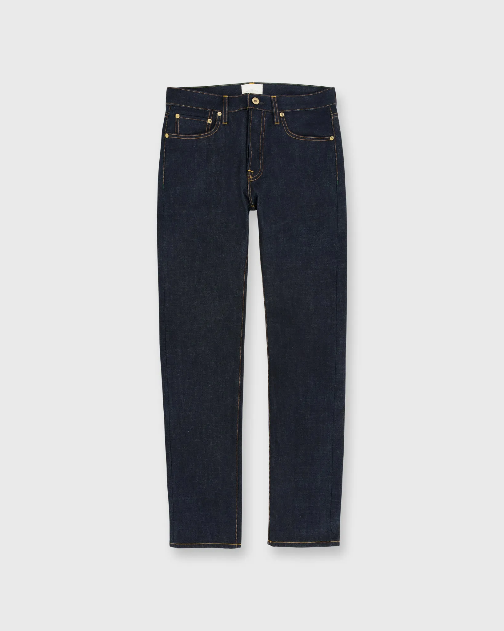 Slim Straight Jean in Selvedge Rigid Denim