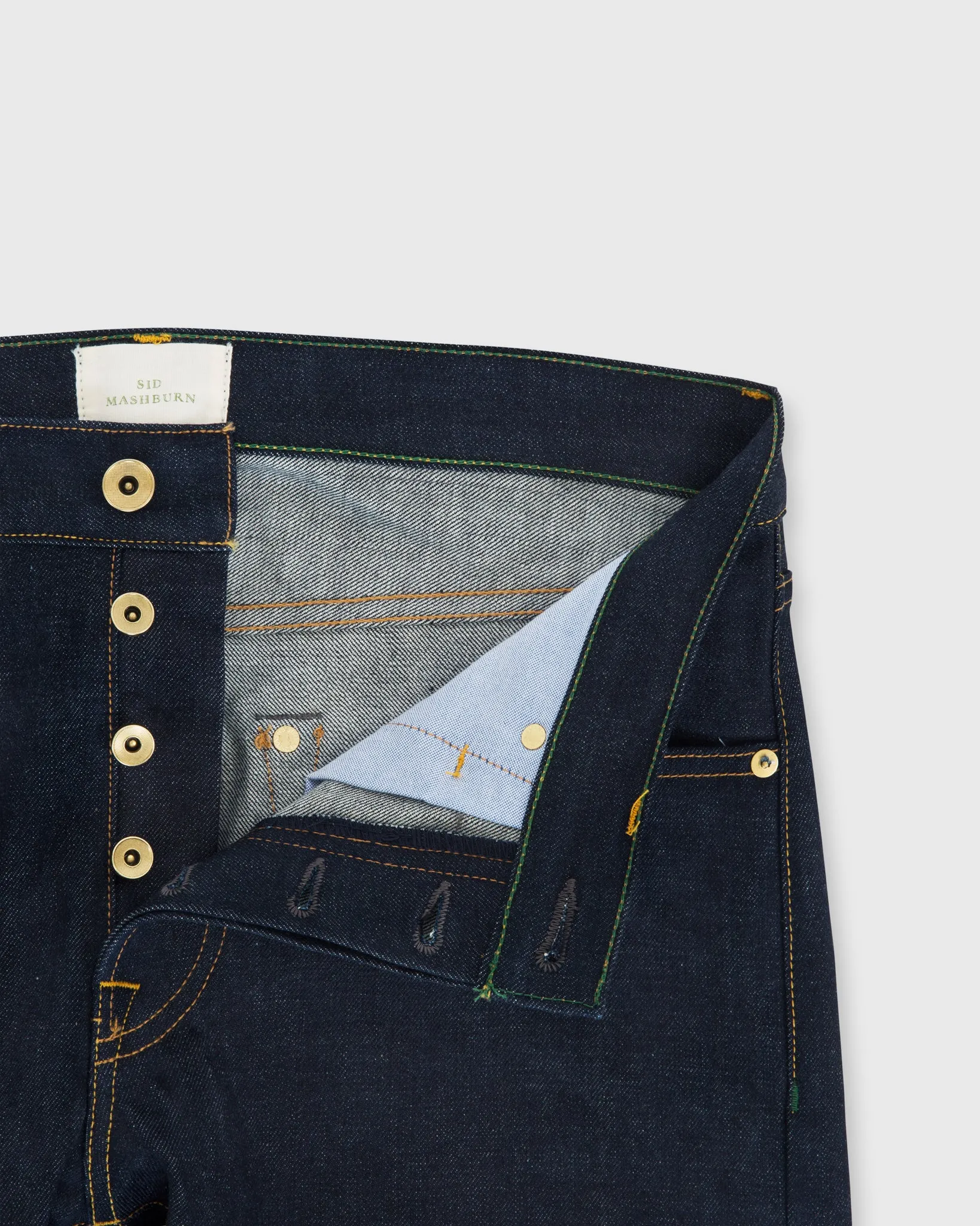 Slim Straight Jean in Selvedge Rigid Denim