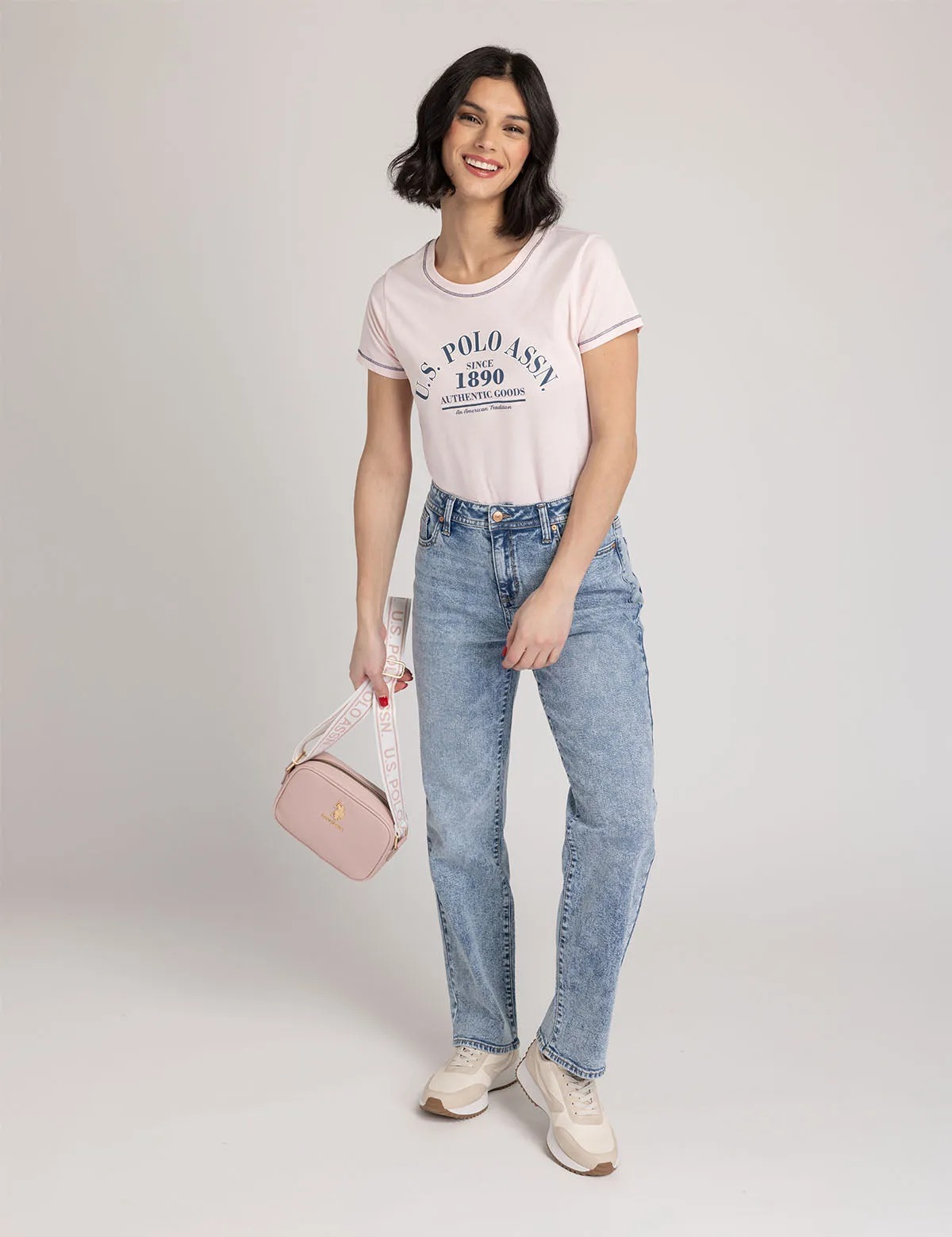 SMALL SOFT CREST RINGER JERSEY T-SHIRT