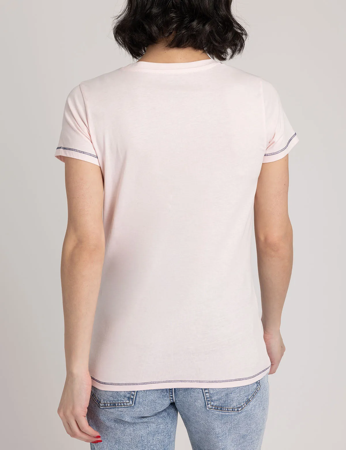 SMALL SOFT CREST RINGER JERSEY T-SHIRT
