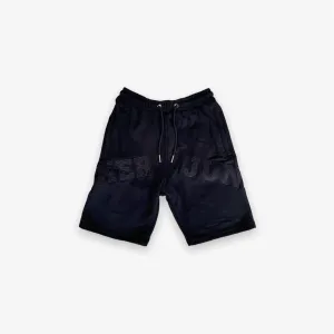 Sneaker Junkies Big Logo Sweat Shorts Triple Black