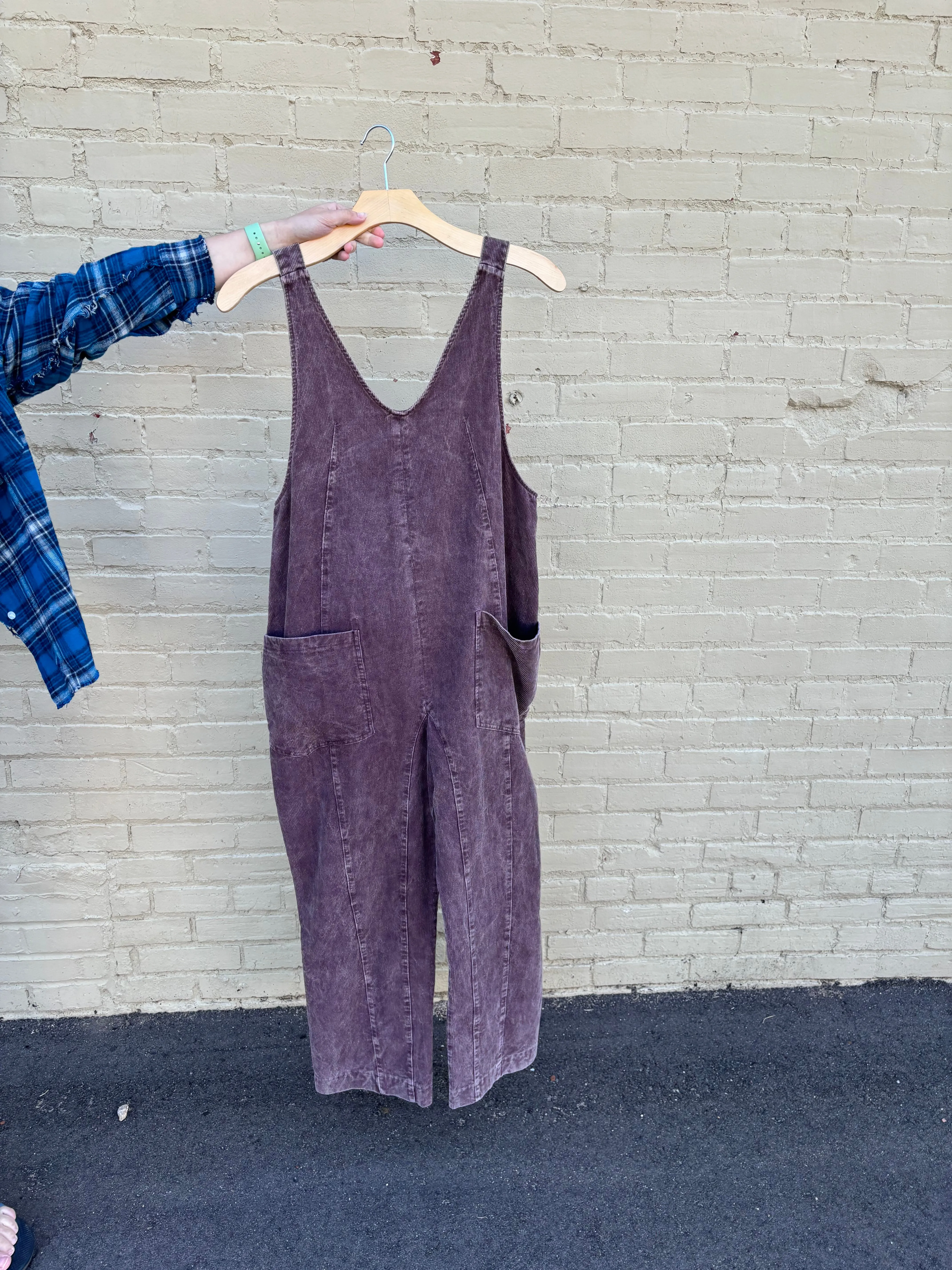 Snow Wash Corduroy Overall