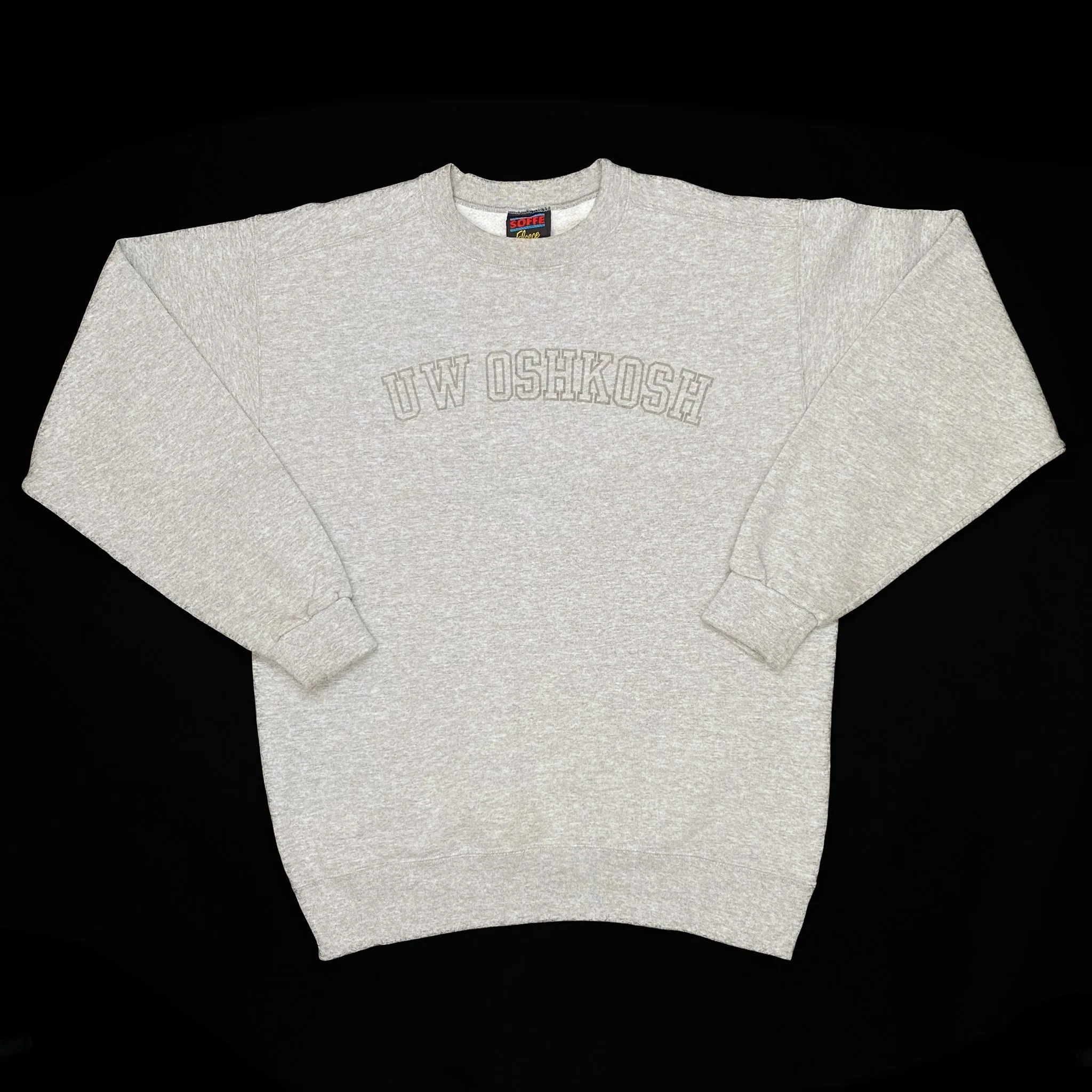 Soffe UW OSHKOSH College University Spellout Graphic Crewneck Sweatshirt