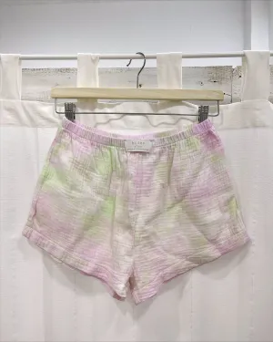 SOFT LIME PINK  MUSLIN COTTON SHORTS