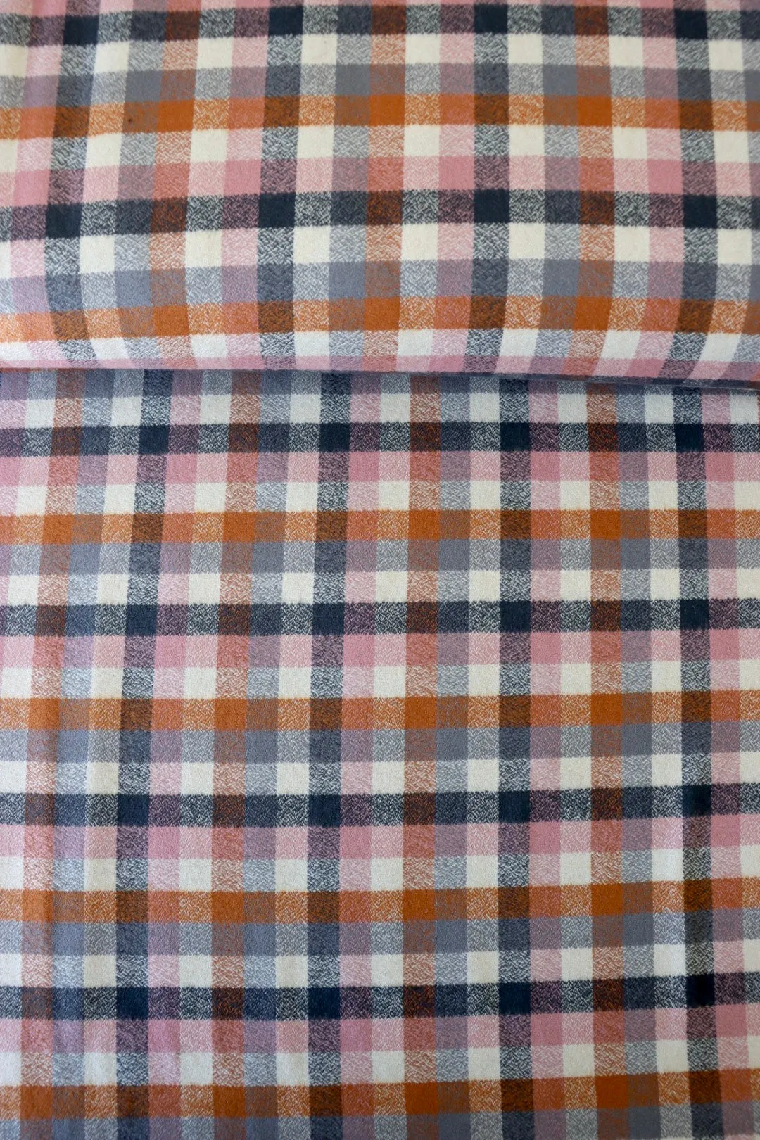 Spice/Navy/Mauve Mini Check | Mammoth Flannel | Robert Kaufman
