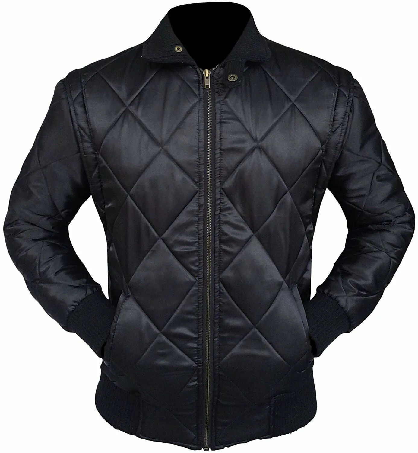 Spine Spark Scorpion Drive Ryan Gosling Black Satin Jacket