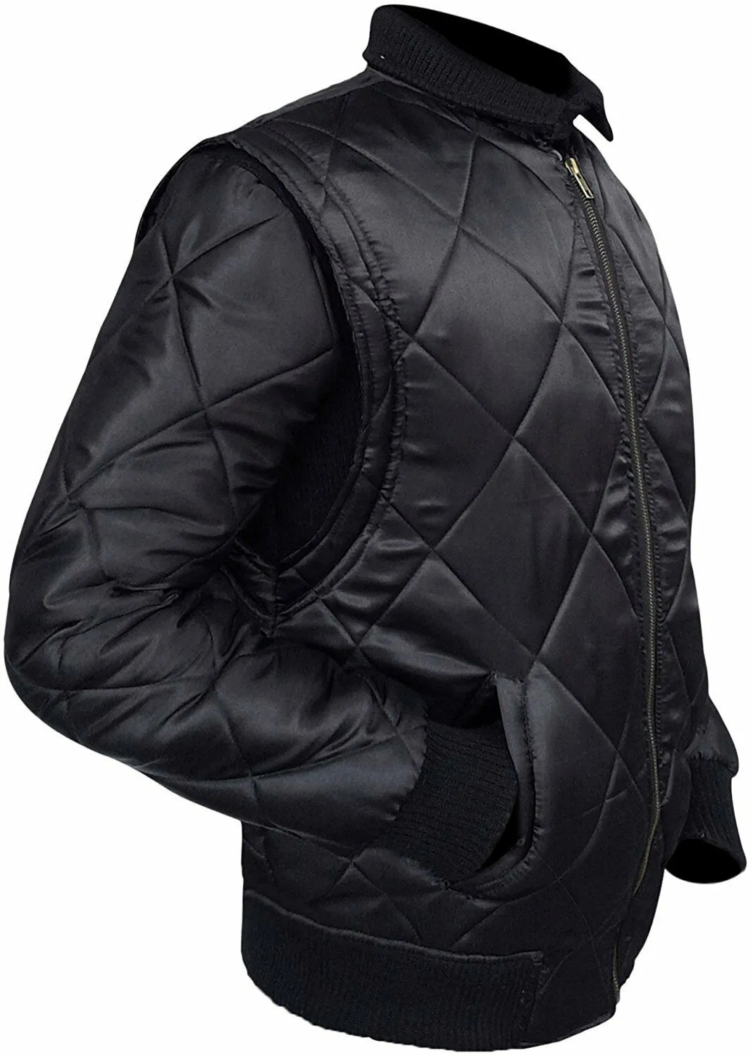 Spine Spark Scorpion Drive Ryan Gosling Black Satin Jacket