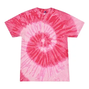 Spiral Pink / Light Pink Tie Dye T-Shirt (CLEARANCE)