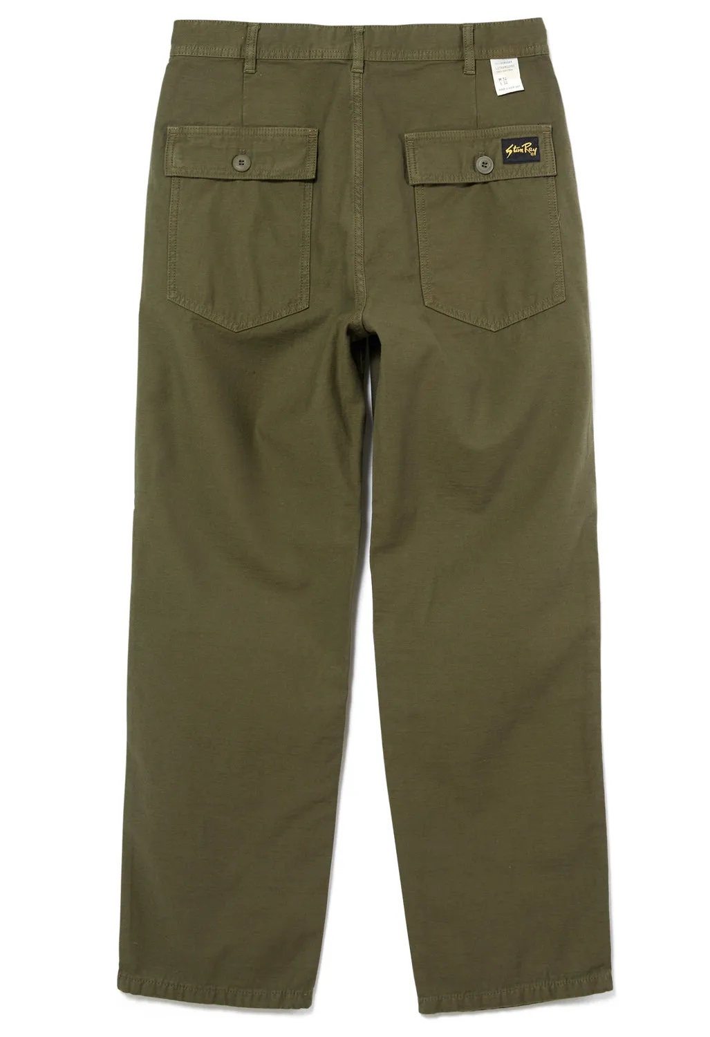 Stan Ray Men's Fat Pants - Dark Olive Sateen