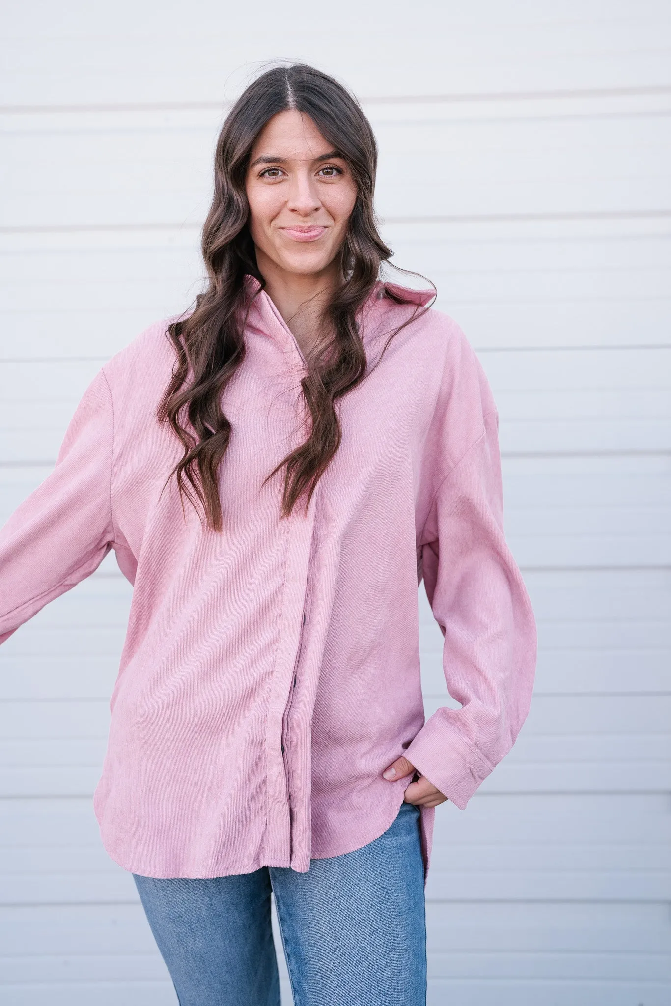 Stay Easy Corduroy Button Up