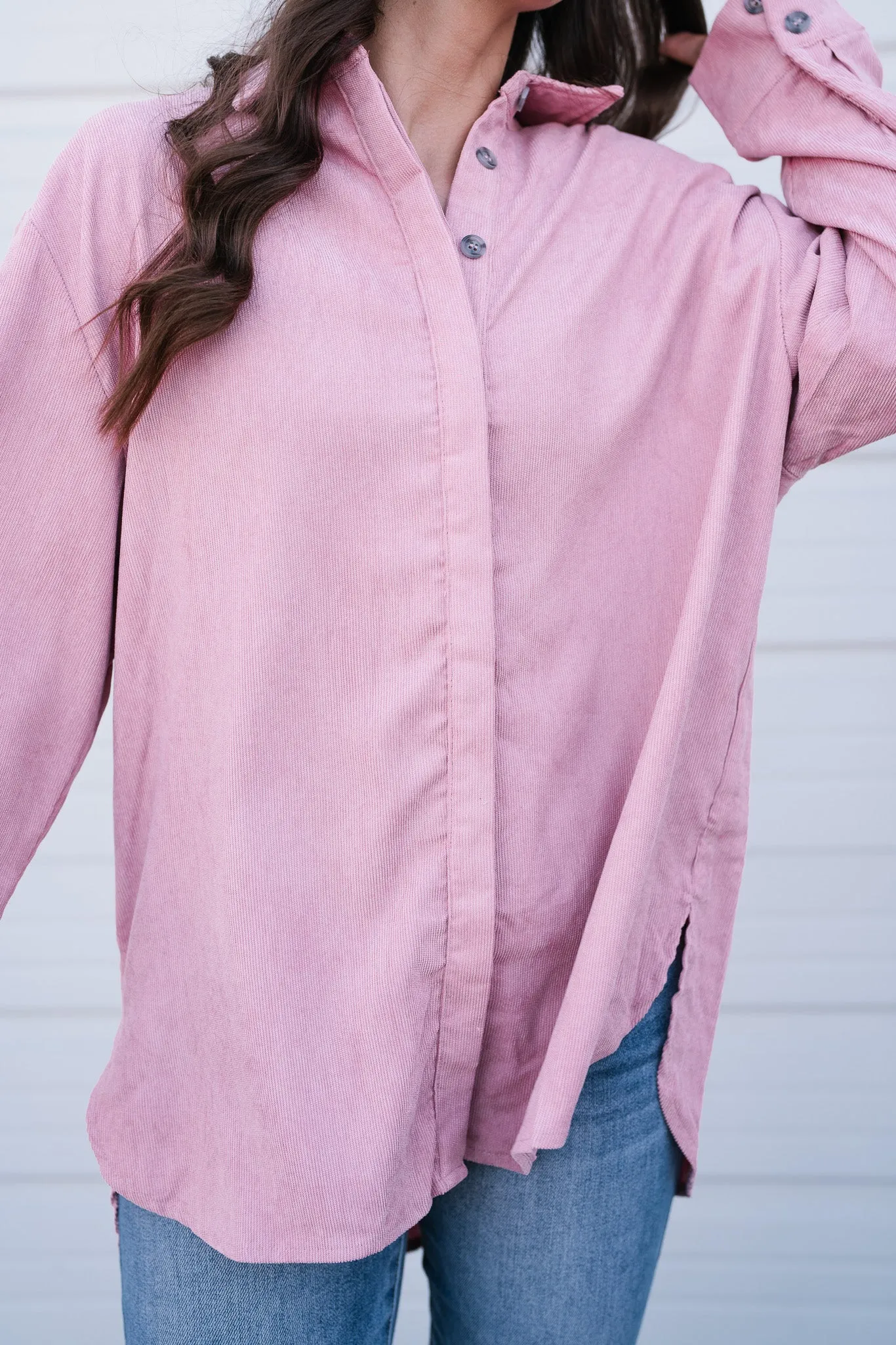 Stay Easy Corduroy Button Up