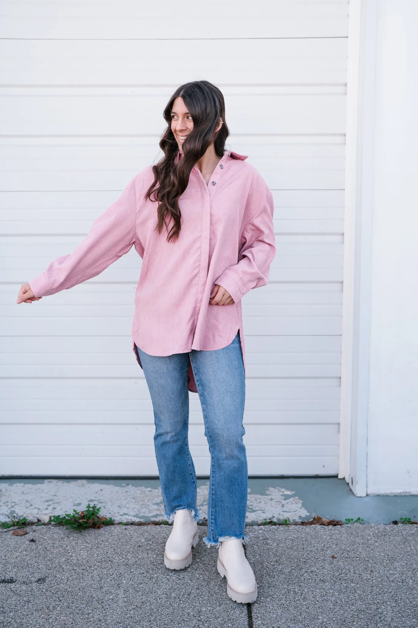 Stay Easy Corduroy Button Up
