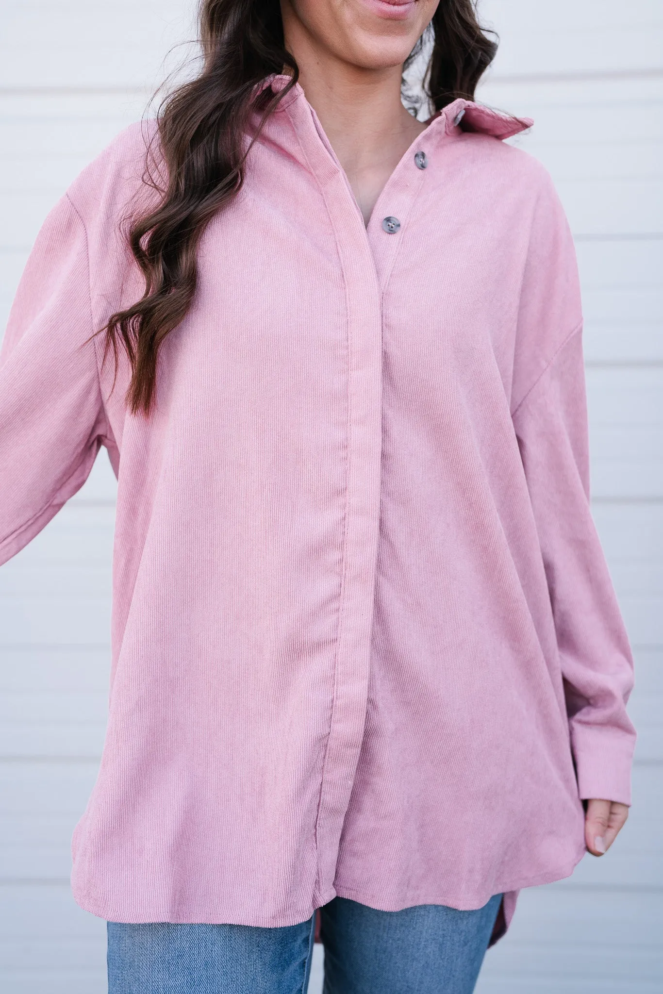 Stay Easy Corduroy Button Up