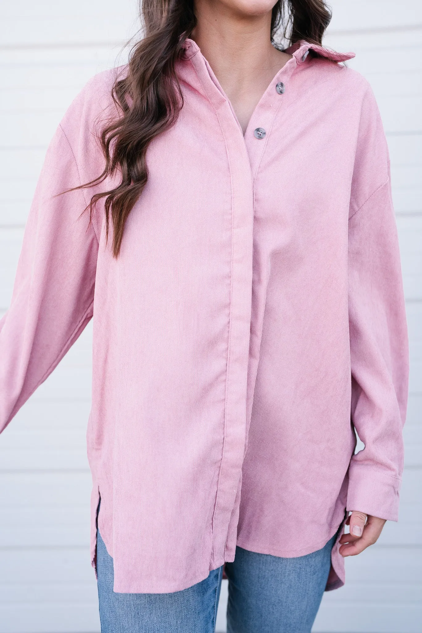 Stay Easy Corduroy Button Up