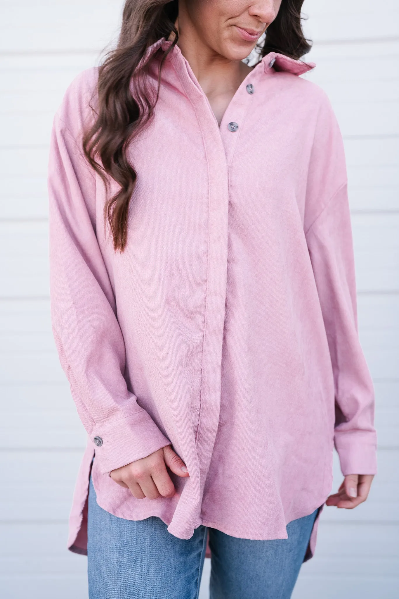 Stay Easy Corduroy Button Up