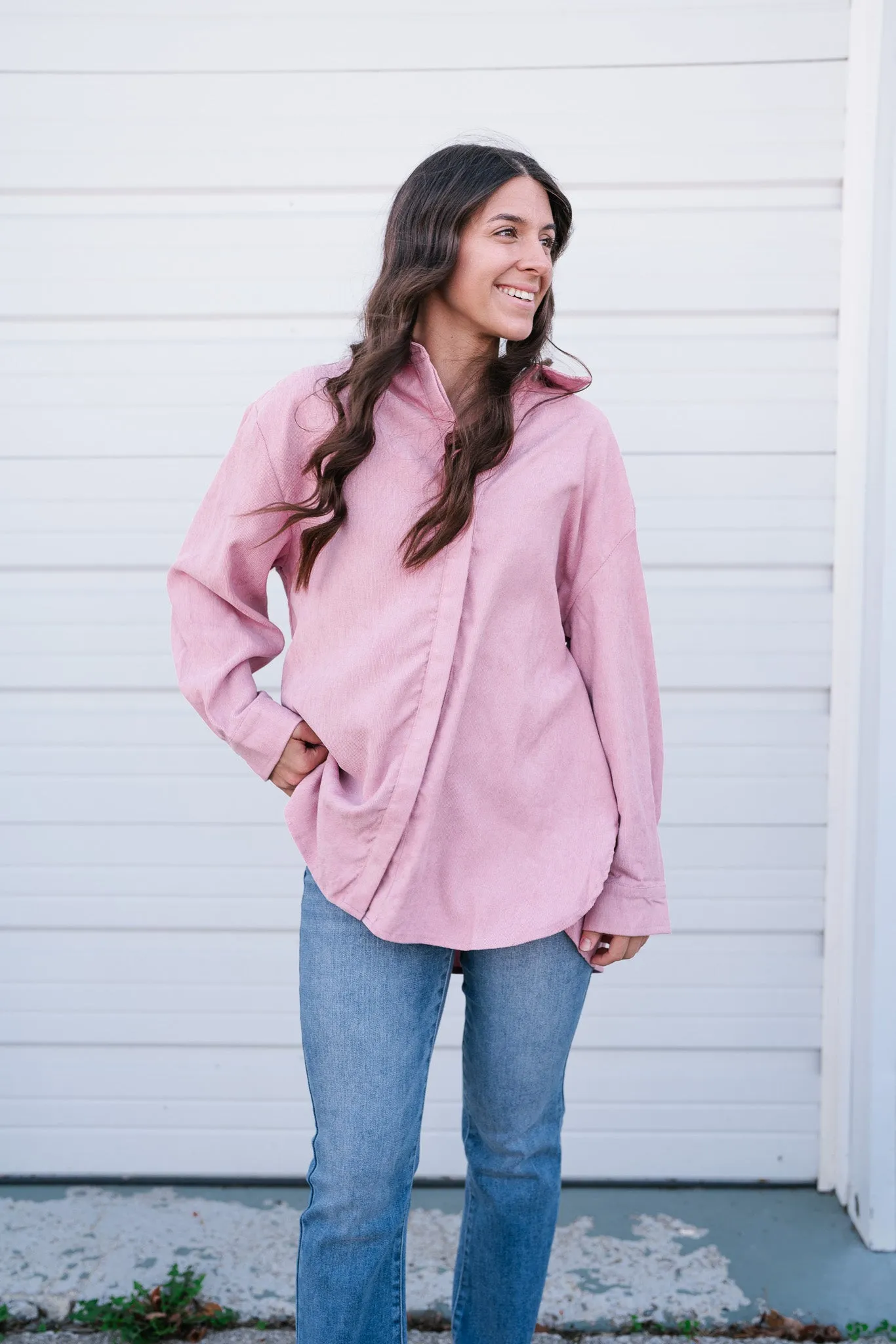 Stay Easy Corduroy Button Up
