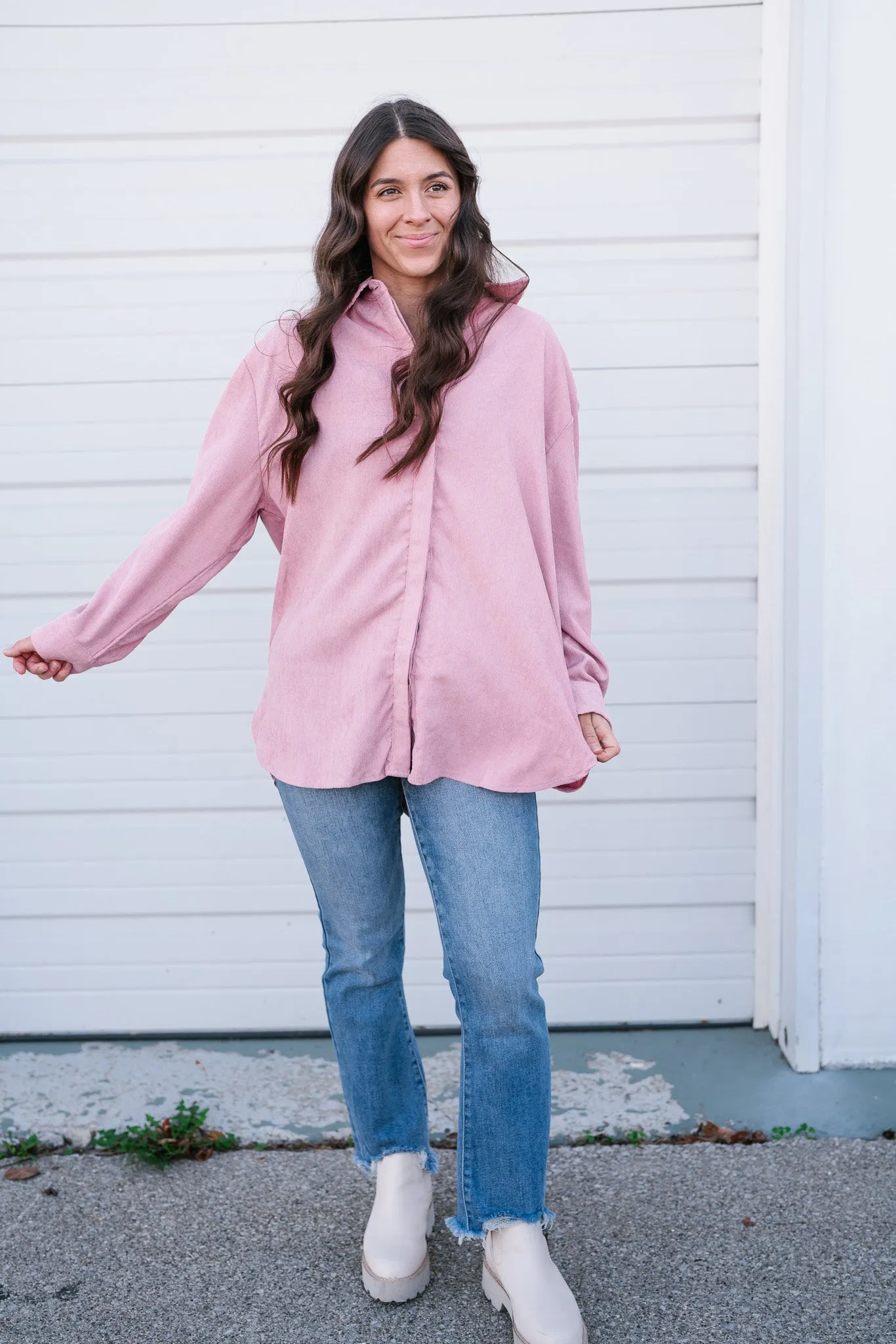 Stay Easy Corduroy Button Up
