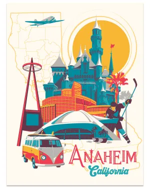 Steve Thomas - "Visit Anaheim" print