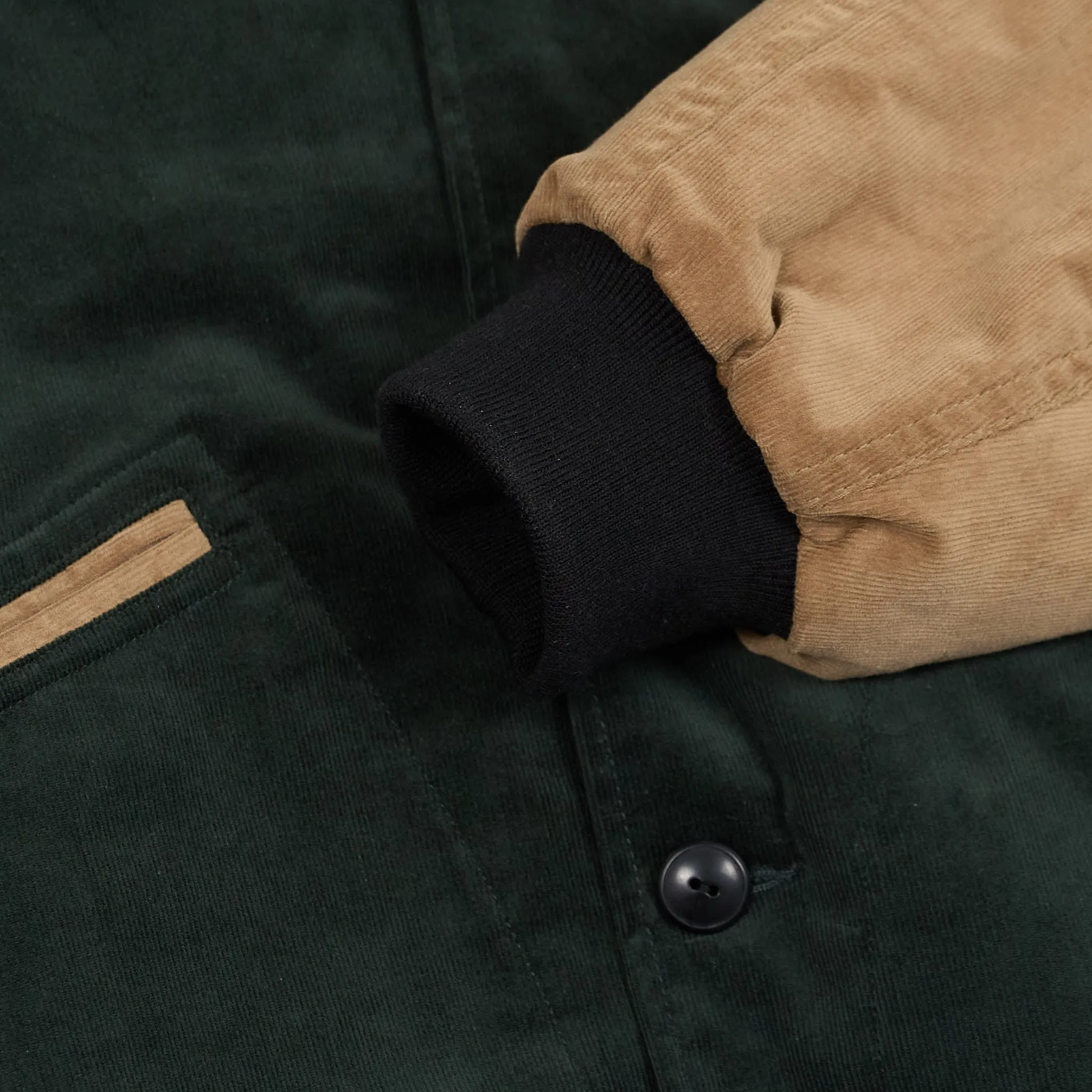 Stevenson Overall Fur Blend Lined Corduroy Varsity Jacket