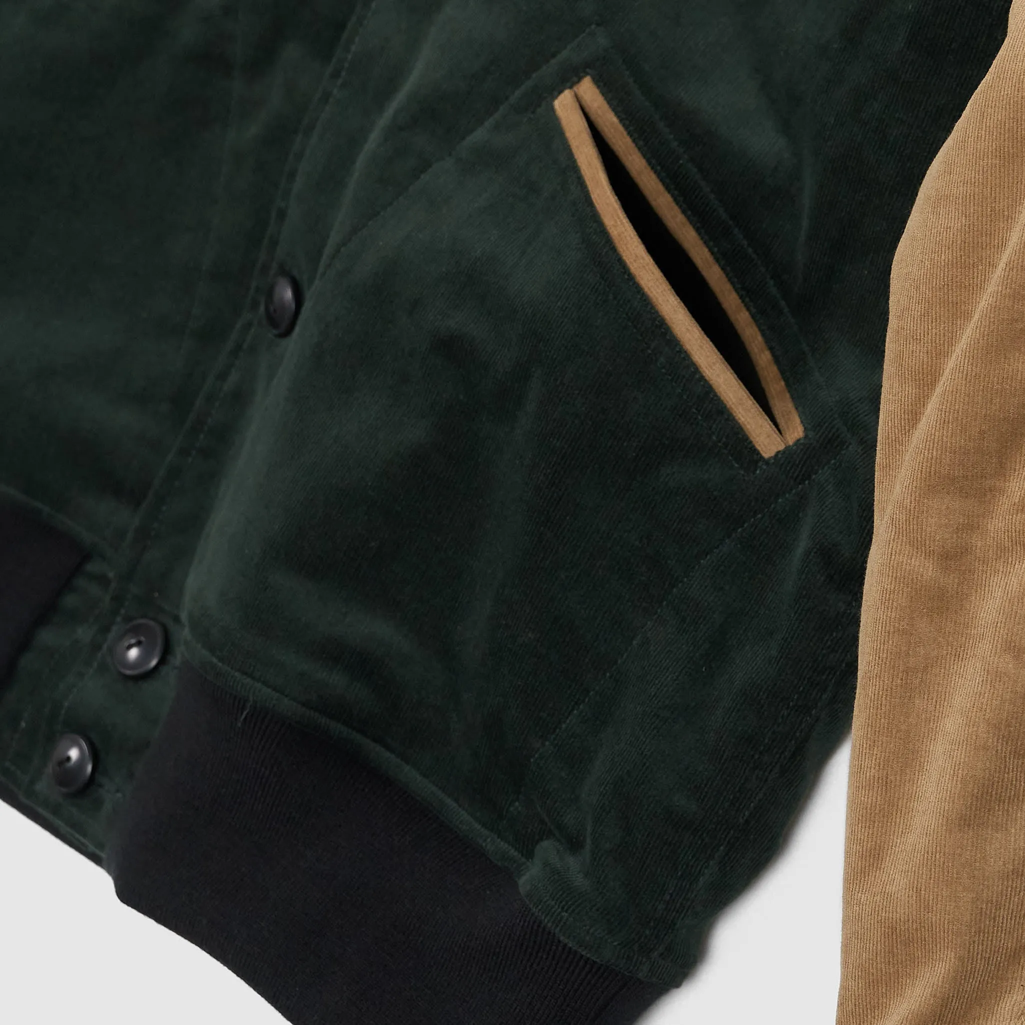 Stevenson Overall Fur Blend Lined Corduroy Varsity Jacket