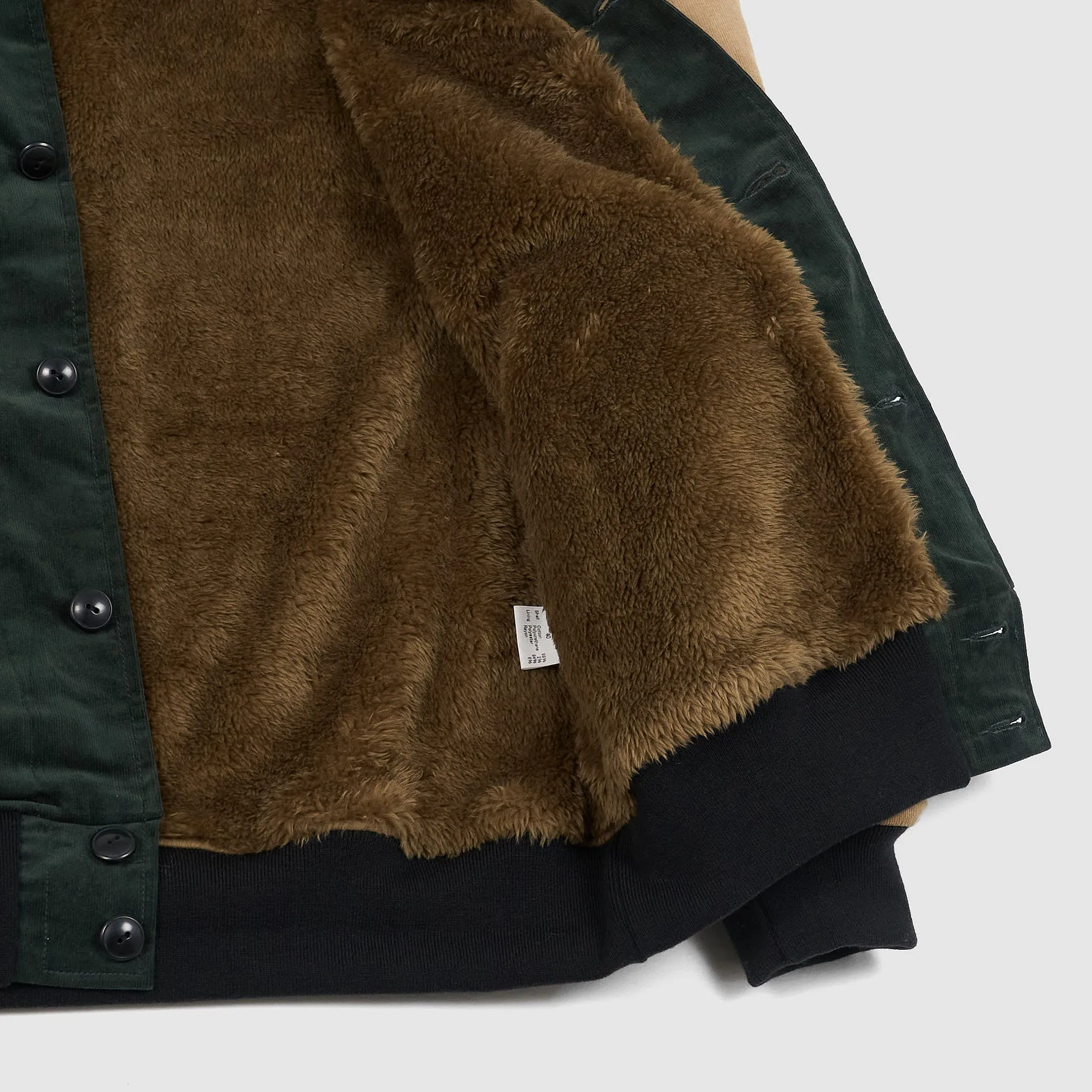 Stevenson Overall Fur Blend Lined Corduroy Varsity Jacket