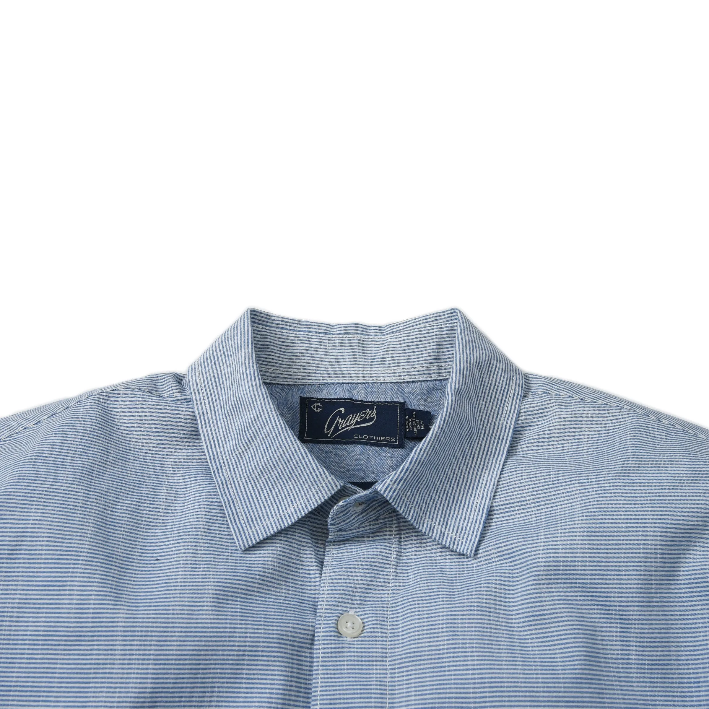 Stewart Microstripe Summer Chambray Shirt