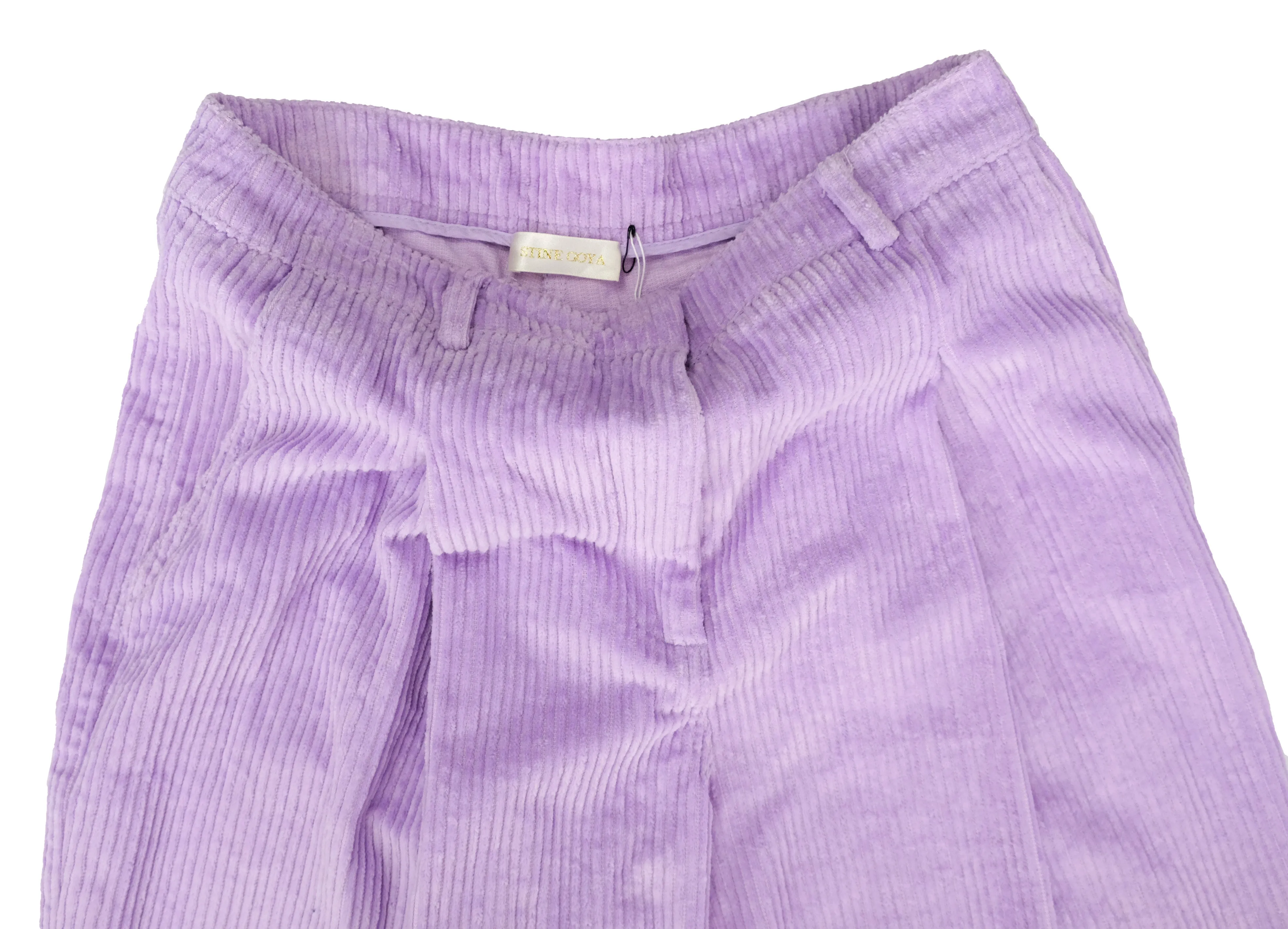 Stine Goya Trousers in Lilac Corduroy, M