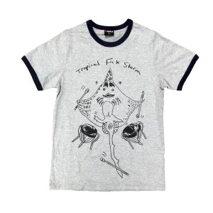Stingray / Grey and Navy Ringer T-Shirt