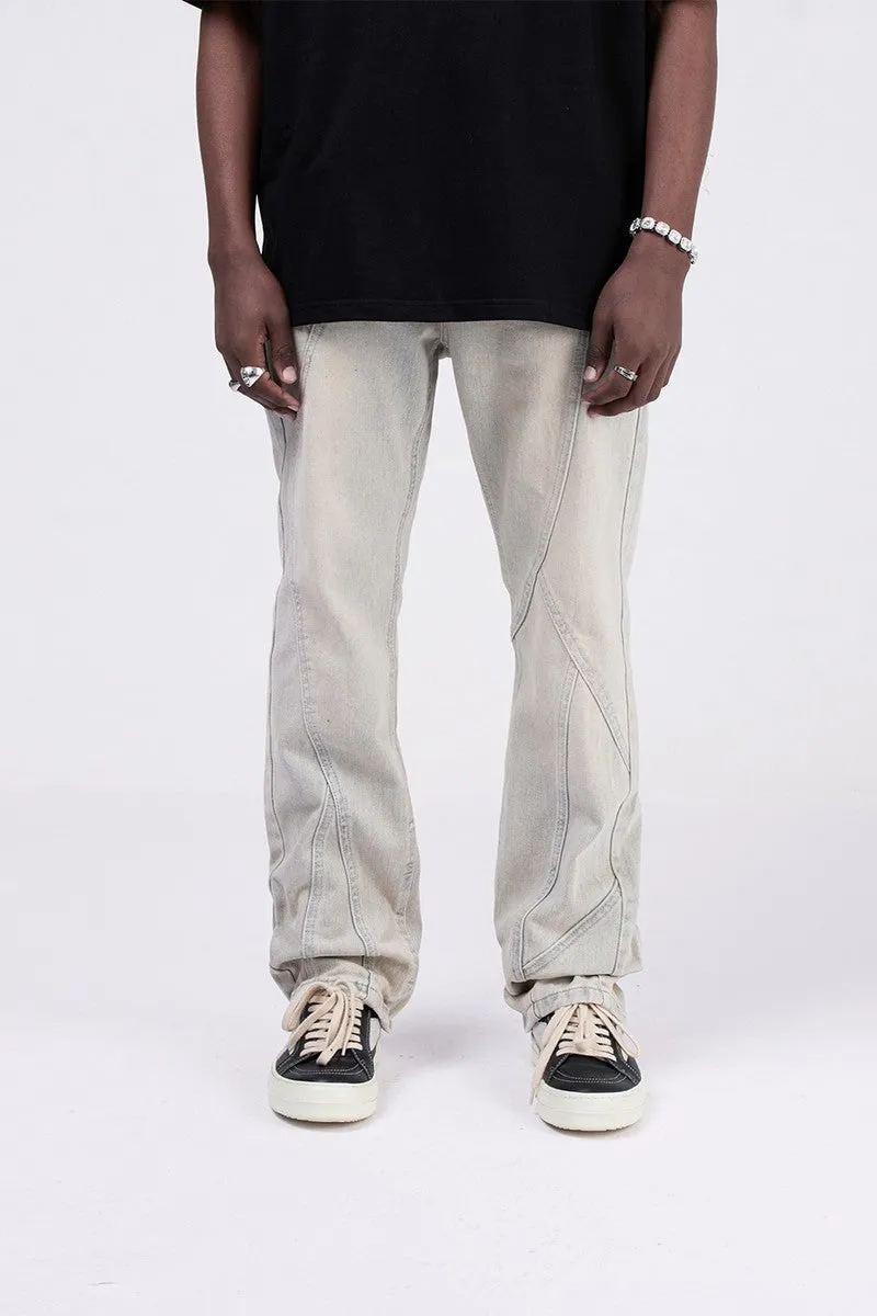 Stitched Flared Jeans