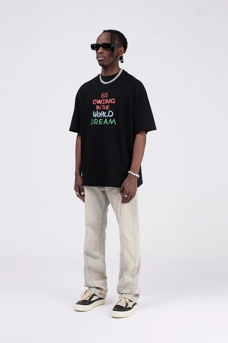 Stitched Flared Jeans