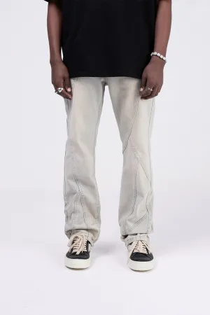 Stitched Flared Jeans