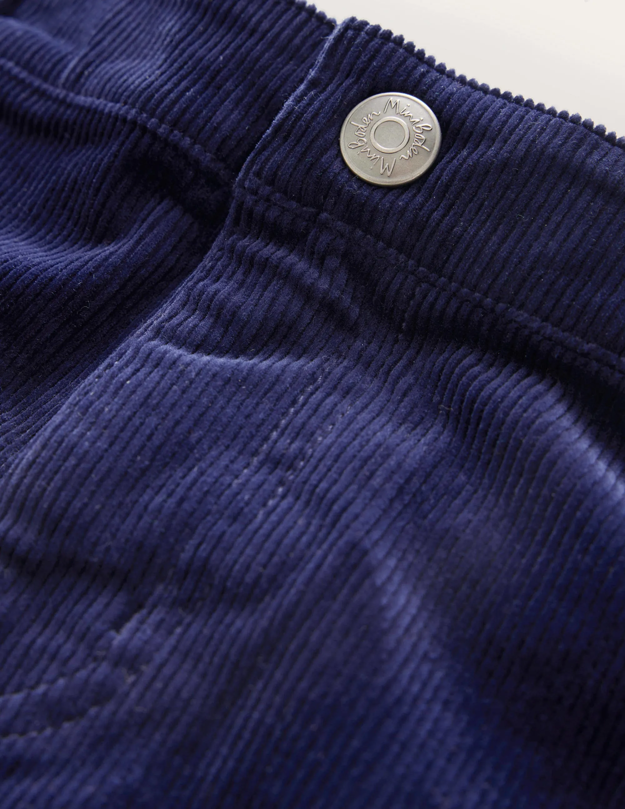 Straight Leg Cord Trousers-College Navy