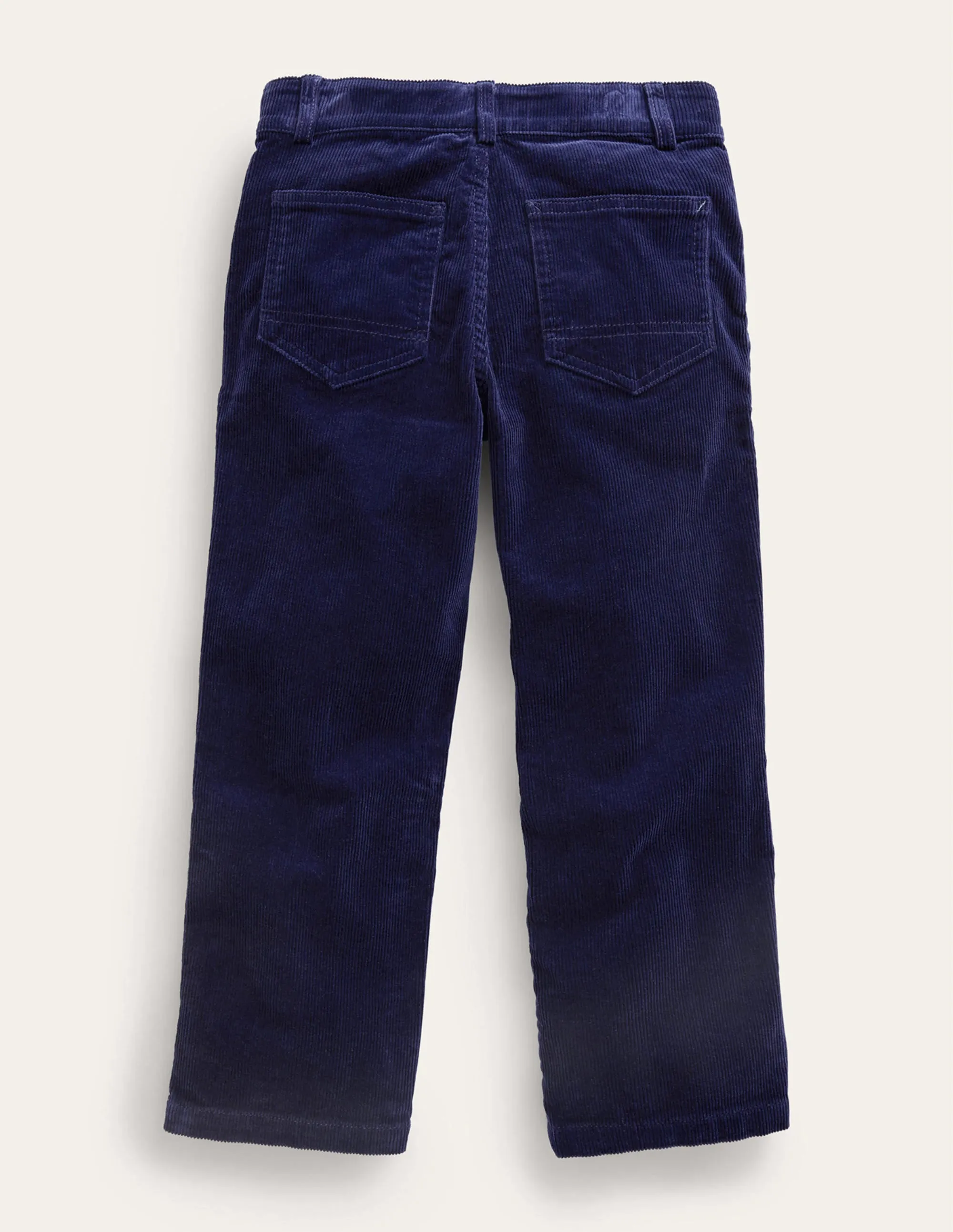 Straight Leg Cord Trousers-College Navy