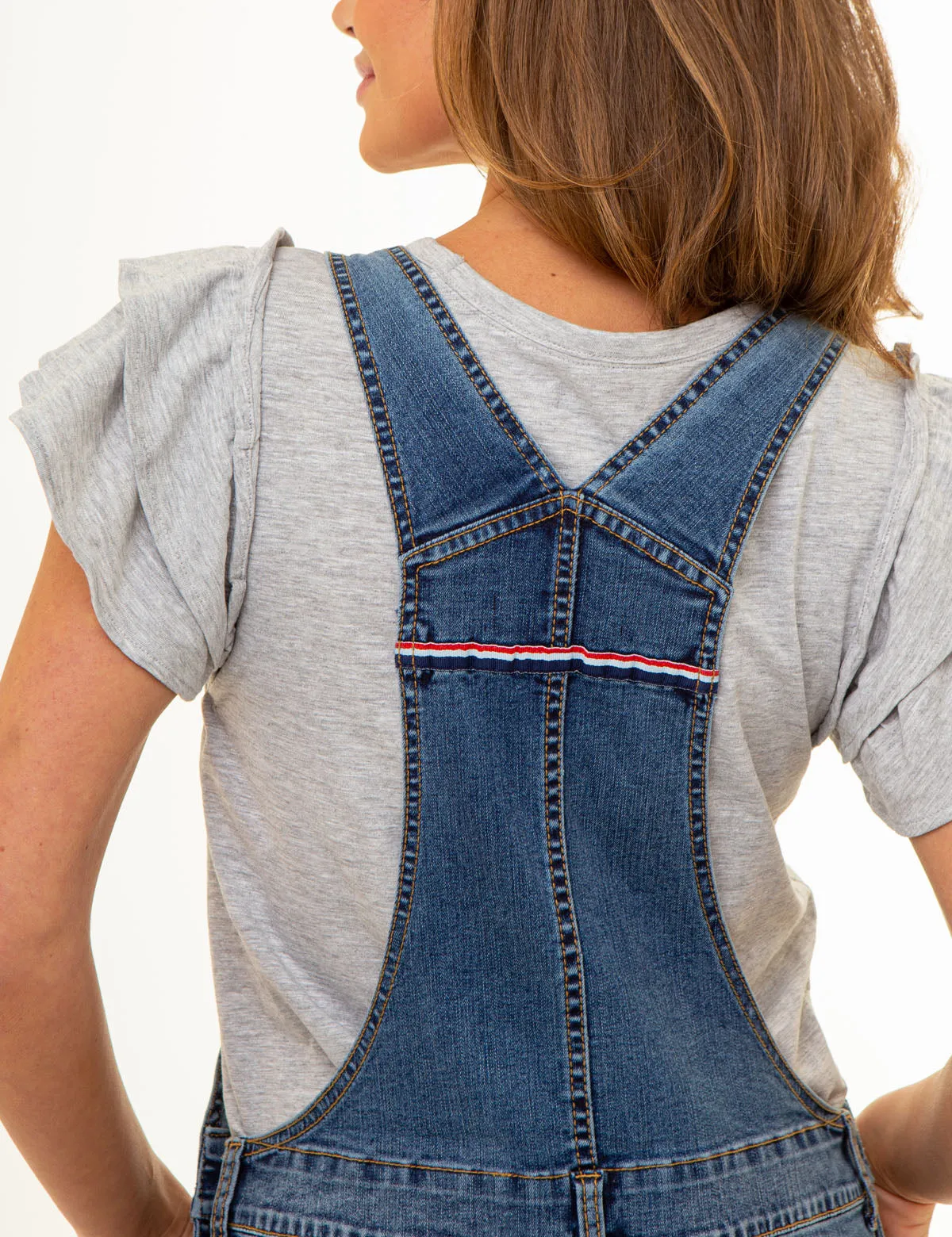 STRETCH DENIM OVERALLS