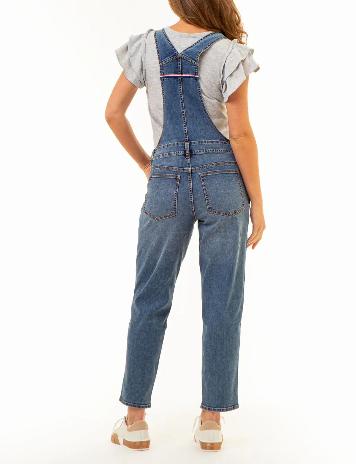 STRETCH DENIM OVERALLS