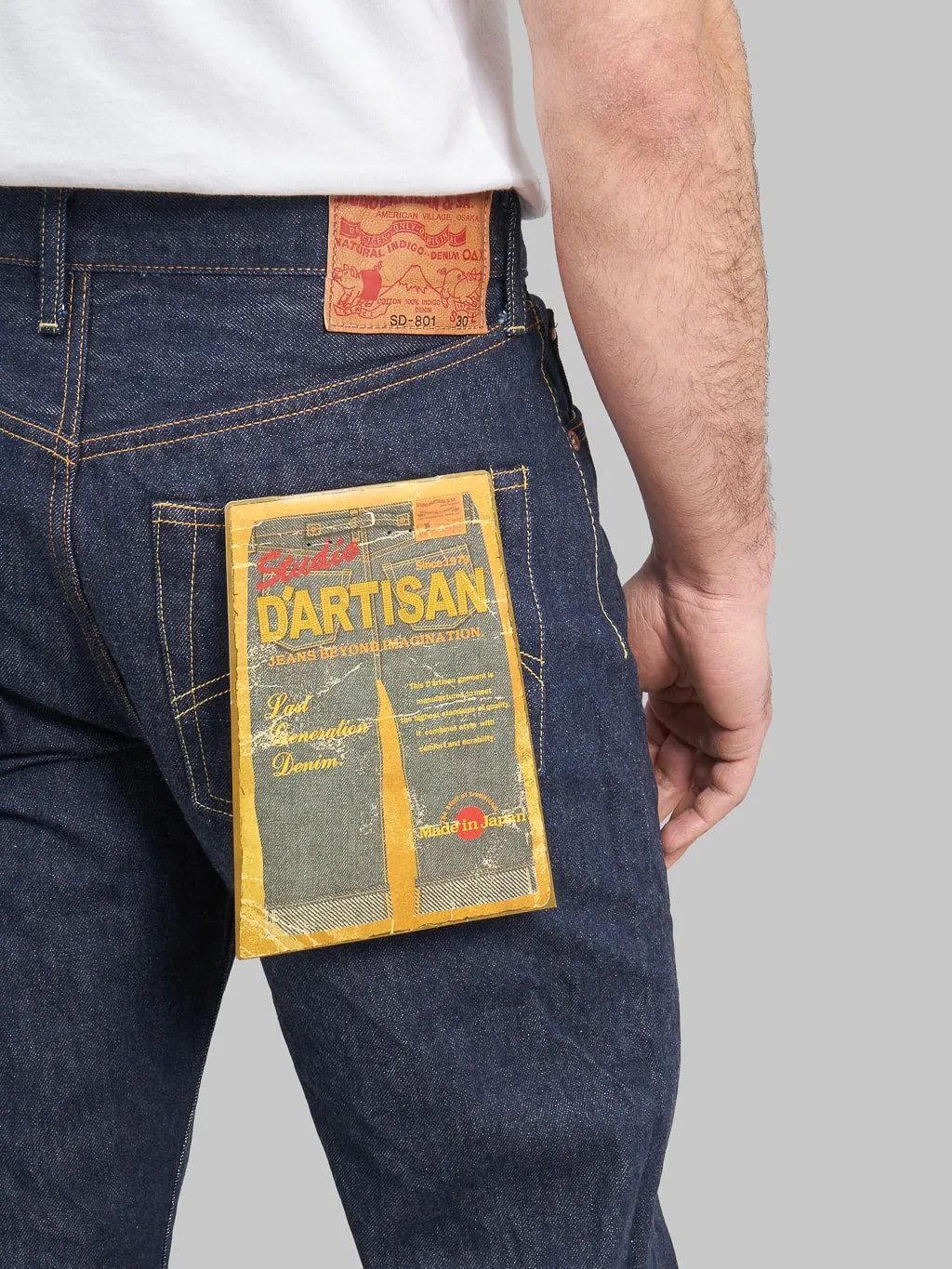 Studio D'Artisan SD-801 15oz Natural Indigo Regular Straight Jeans