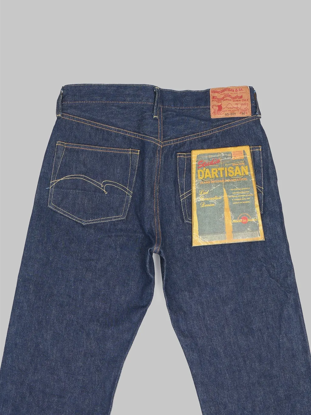 Studio D'Artisan SD-801 15oz Natural Indigo Regular Straight Jeans