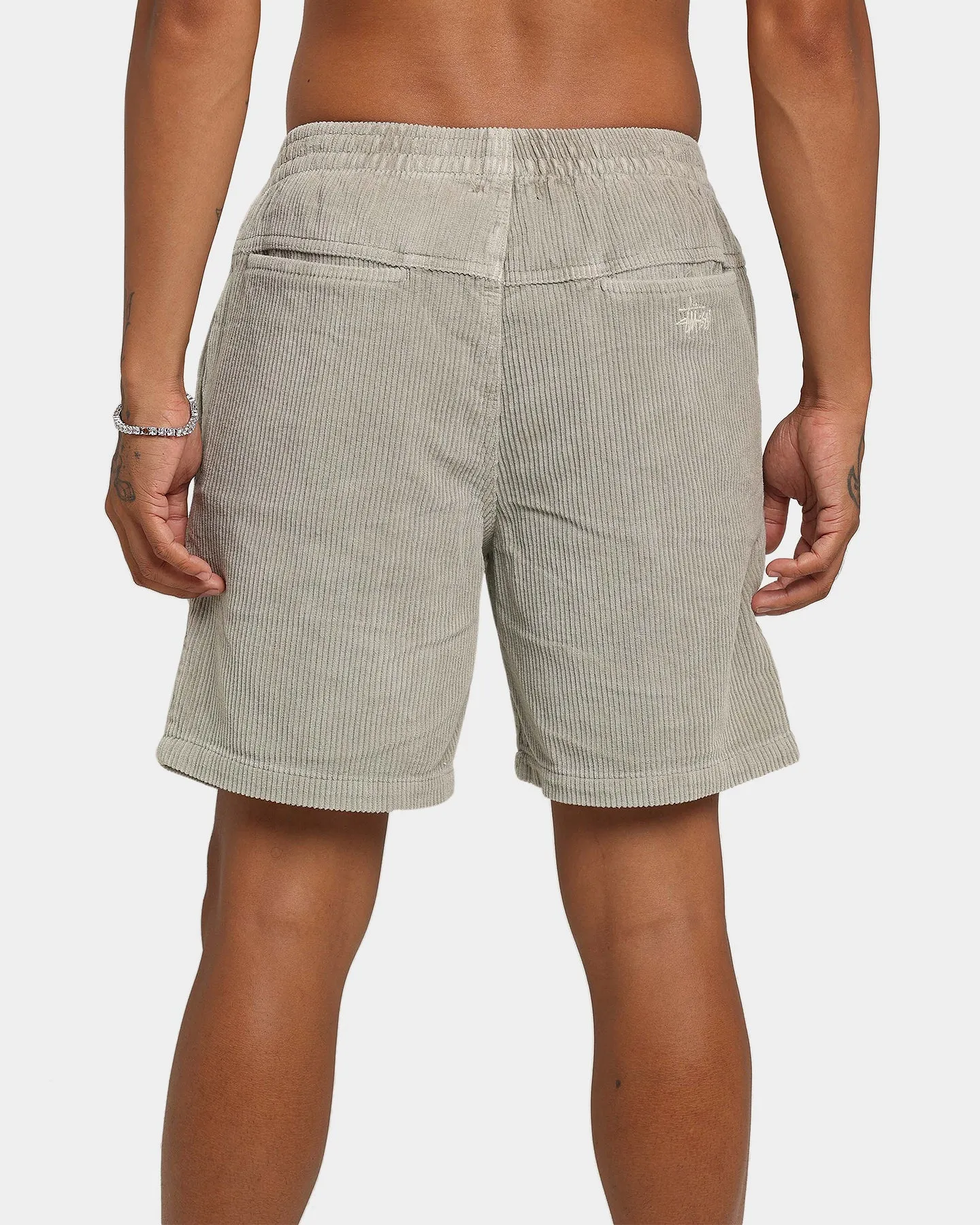 Stussy Wide Wale Cord Beach Shorts Oat